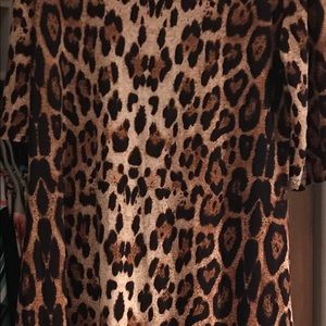 Leopard sheaf dress